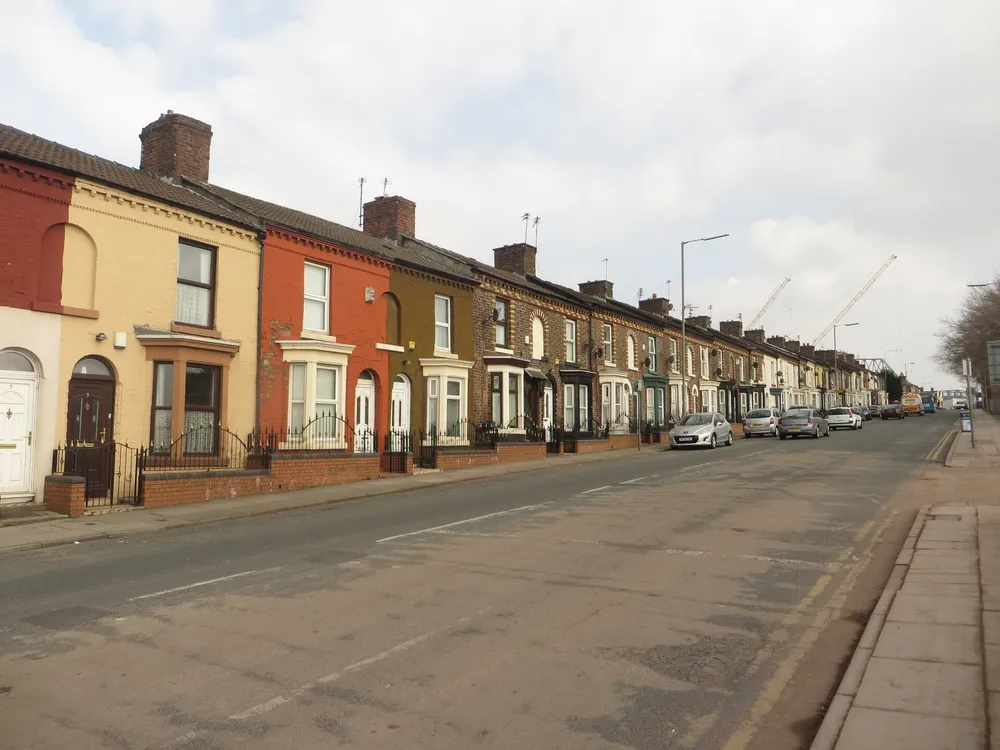 Victorian terraced houses on Walton Breck Road, Liverpool